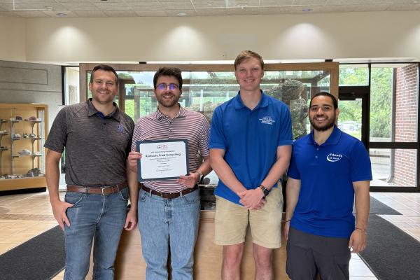 Left to right: Daykin Schnell, Zach Wedding, Ben Diddle, and Carlos Hernandez.